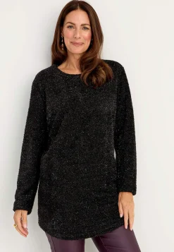 Clearance Glittrig, stickad tröja Tröjor & Cardigans|Stickat