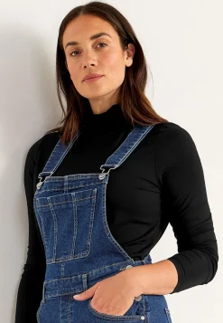 Hot Hängselklänning i denim Klänningar & Kjolar|Jeansplagg