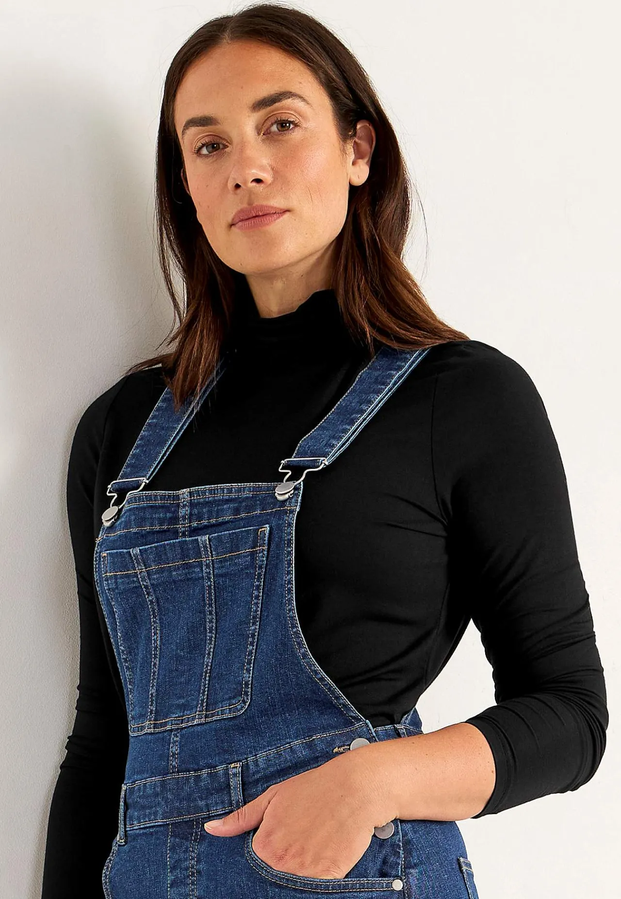 Hot Hängselklänning i denim Klänningar & Kjolar|Jeansplagg