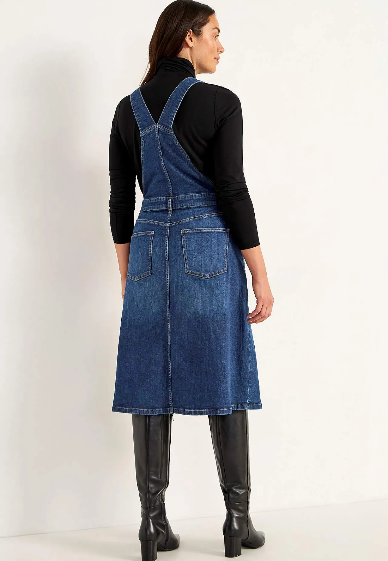 Hot Hängselklänning i denim Klänningar & Kjolar|Jeansplagg