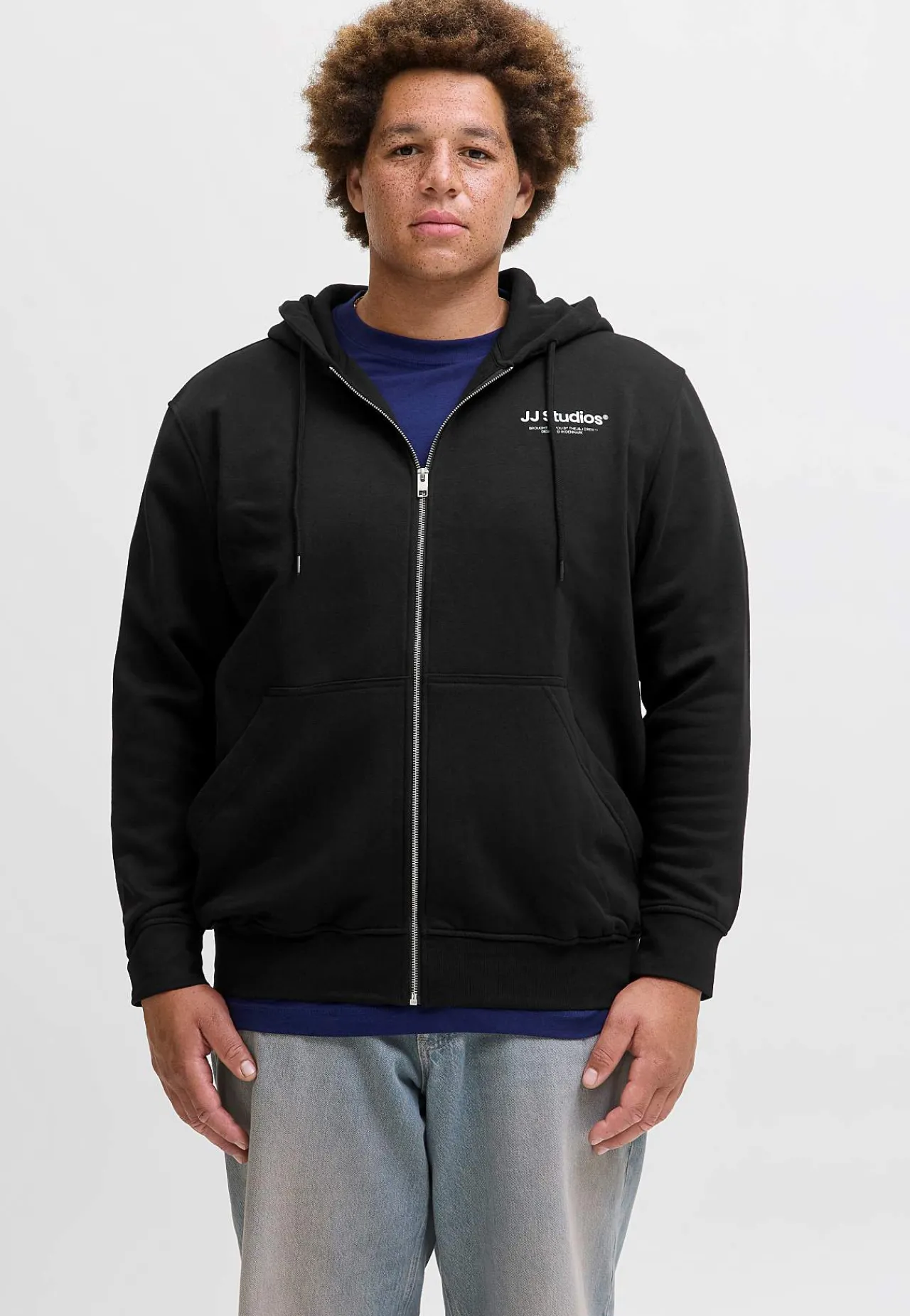Clearance Huvtröja med dragkedja Tröjor & Hoodies|Plus Size