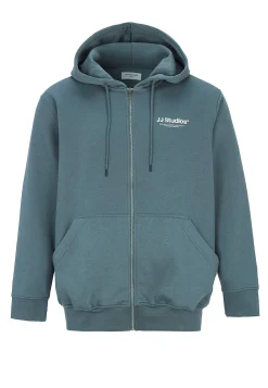 Outlet Huvtröja med dragkedja Tröjor & Hoodies|Plus Size