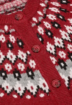 Discount Jacquardmönstrad cardigan Tröjor & Cardigans|Stickat