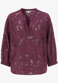 Sale Jacquardvävd, skir blus Skjortor & Blusar|Festkläder