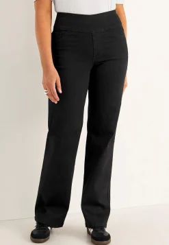 Clearance Jeans med hög resårmidja Elisa Byxor|Jeans