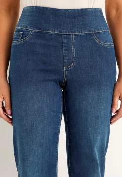 New Jeans med hög resårmidja Elisa Byxor|Jeans