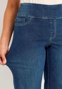 New Jeans med hög resårmidja Elisa Byxor|Jeans