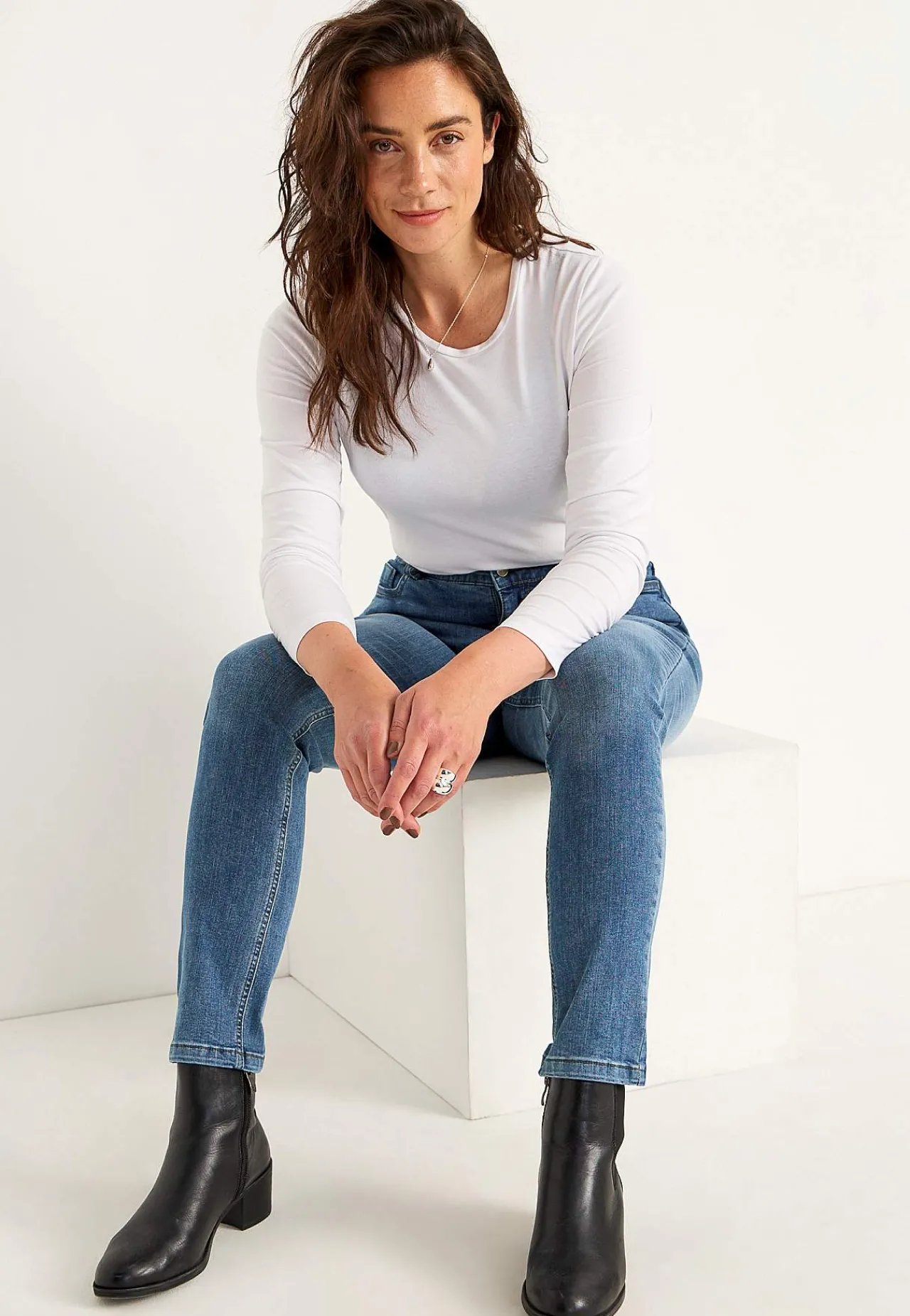 Hot Jeans med resår i sidorna Elsa Jeans|Jeansplagg