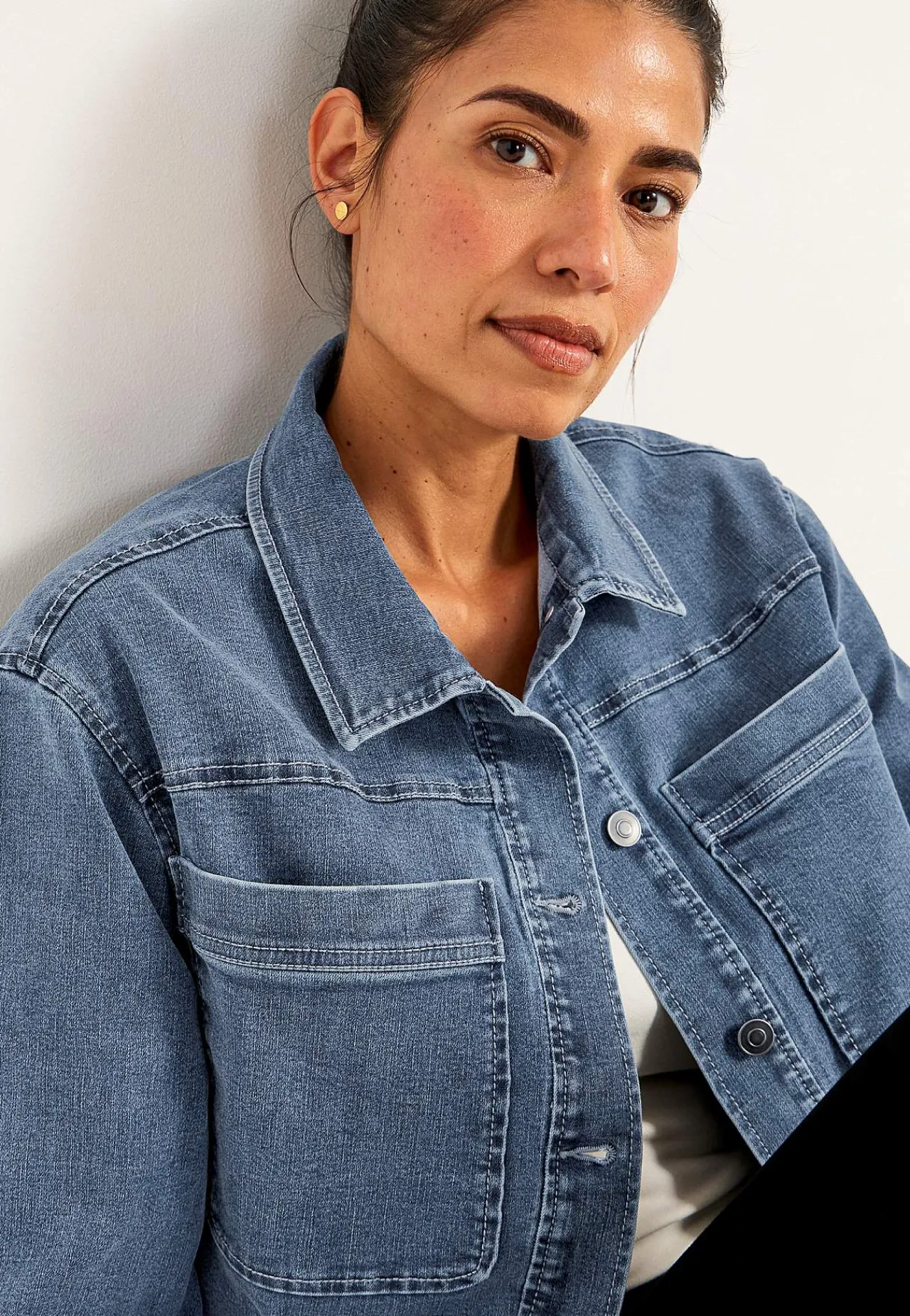 Outlet Jeansjacka med stretch Jackor & Kappor|Jeansplagg