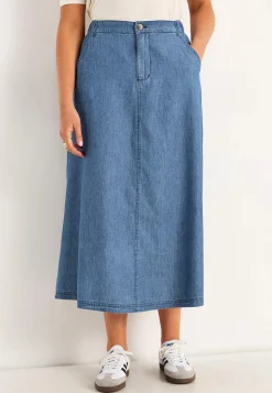 Outlet Jeanskjol med fickor Klänningar & Kjolar|Jeansplagg