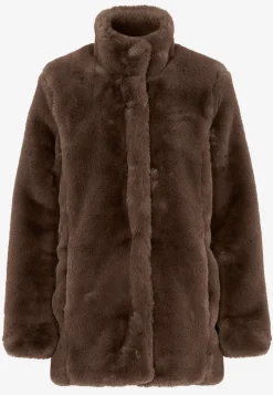 Outlet Kappa med mjuk pälsimitation Jackor & Kappor|Plus Size