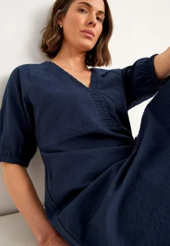 Discount Klänning i bäckebölja Klänningar & Kjolar|Plus Size