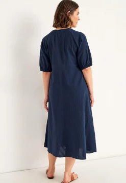 Discount Klänning i bäckebölja Klänningar & Kjolar|Plus Size