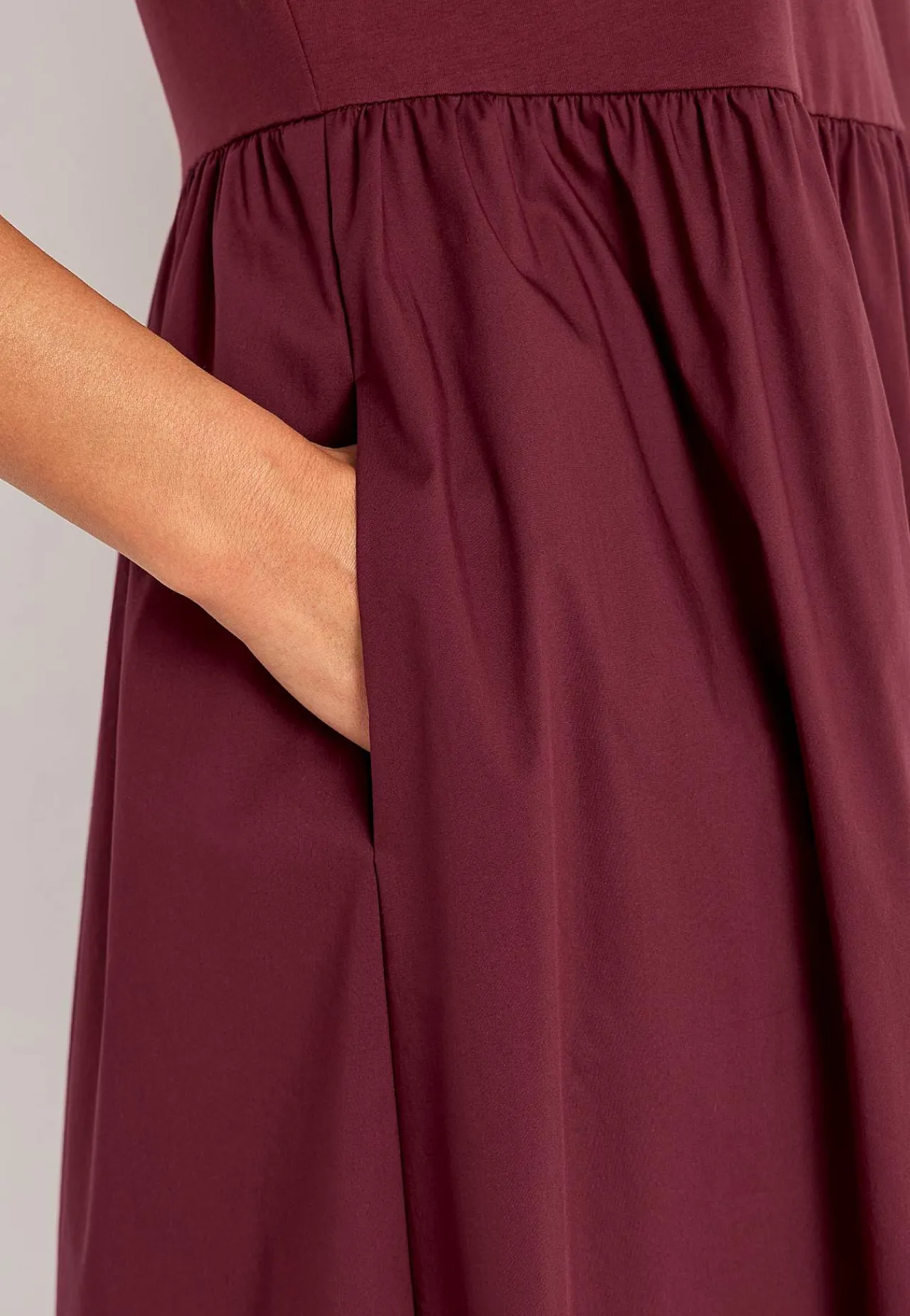 Discount Klänning i poplin och trikå Klänningar & Kjolar|Plus Size
