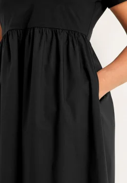 New Klänning i poplin och trikå Klänningar & Kjolar|Plus Size
