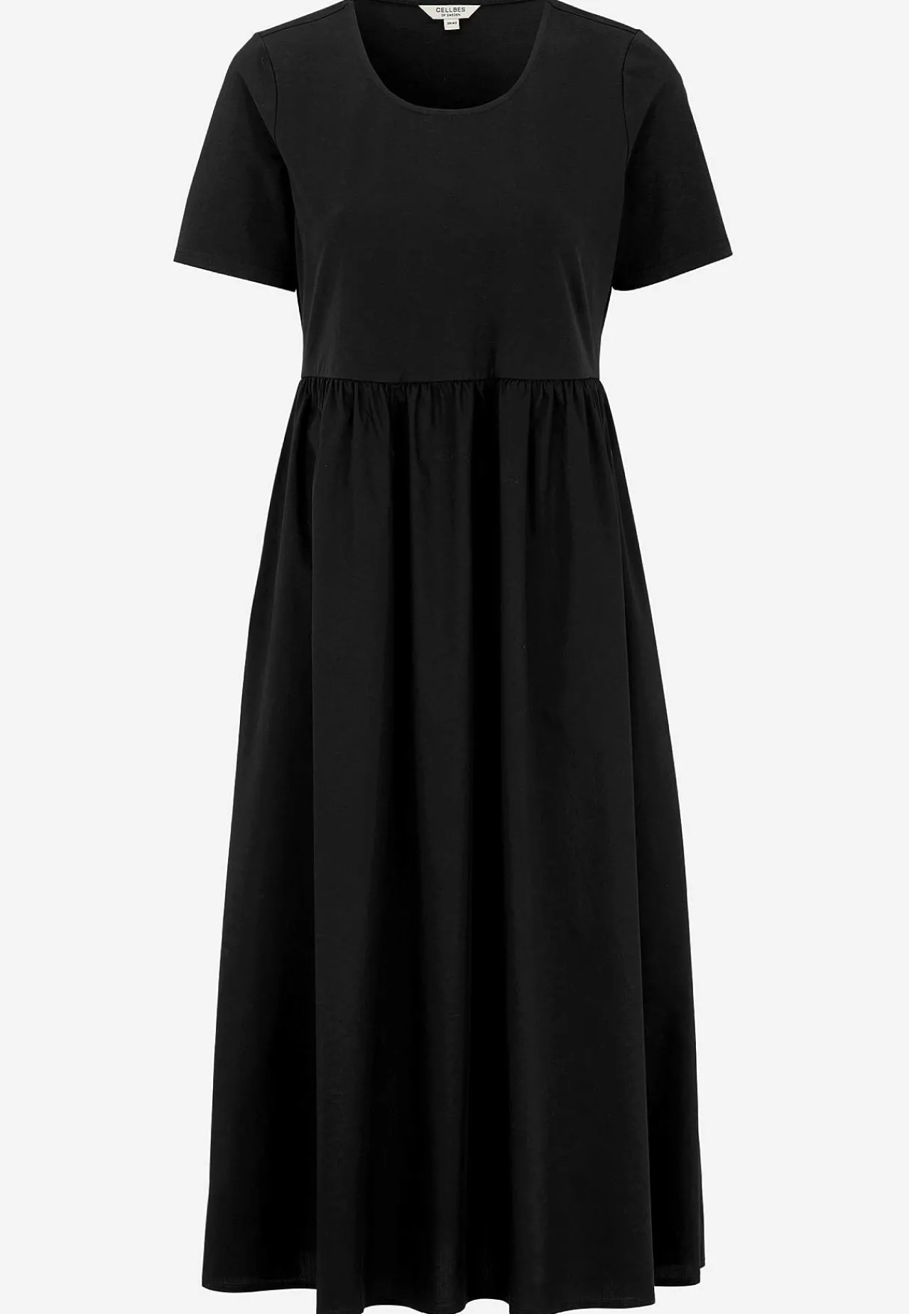 New Klänning i poplin och trikå Klänningar & Kjolar|Plus Size
