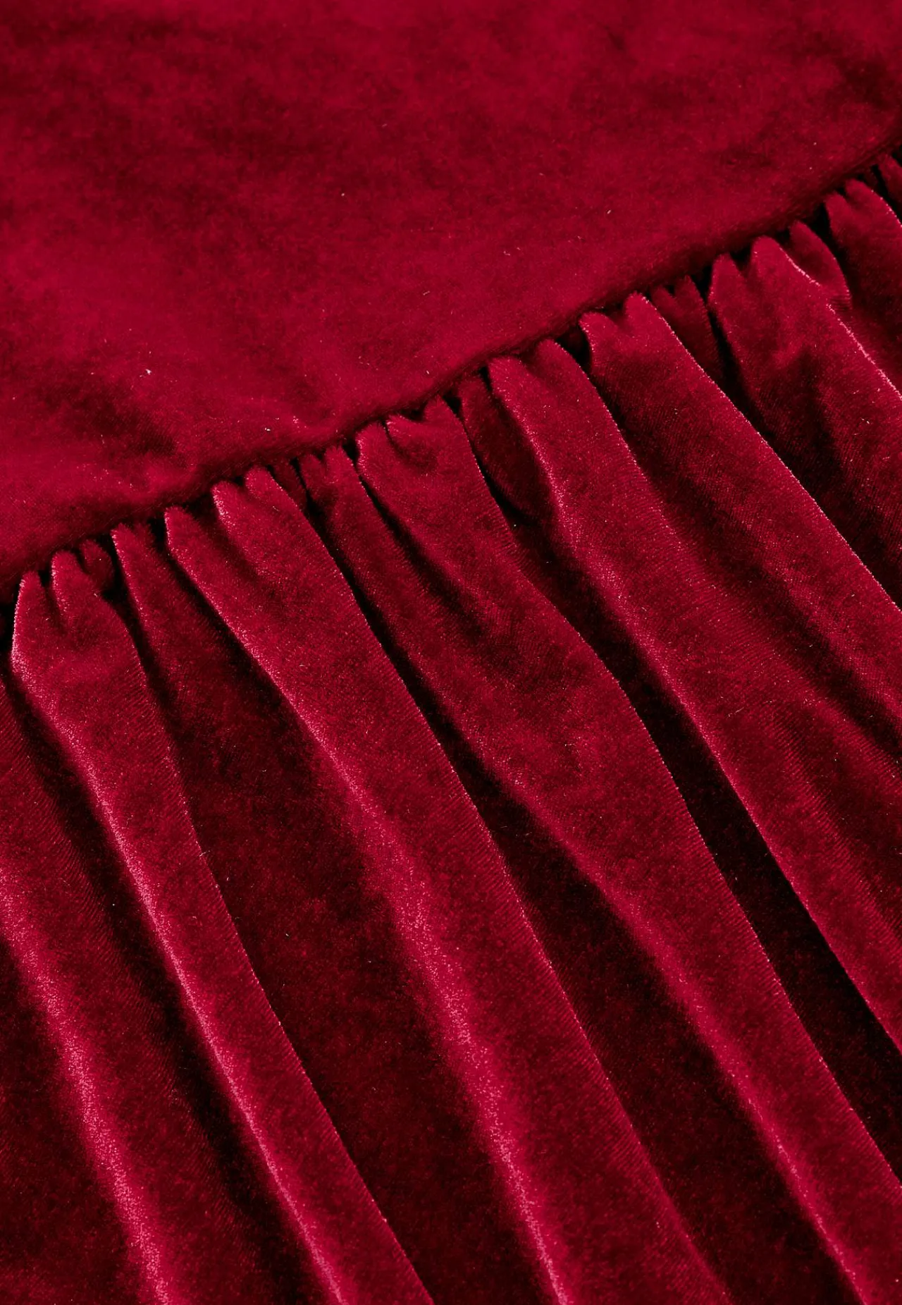 New Klänning i velour med volang Klänningar & Kjolar|Festkläder