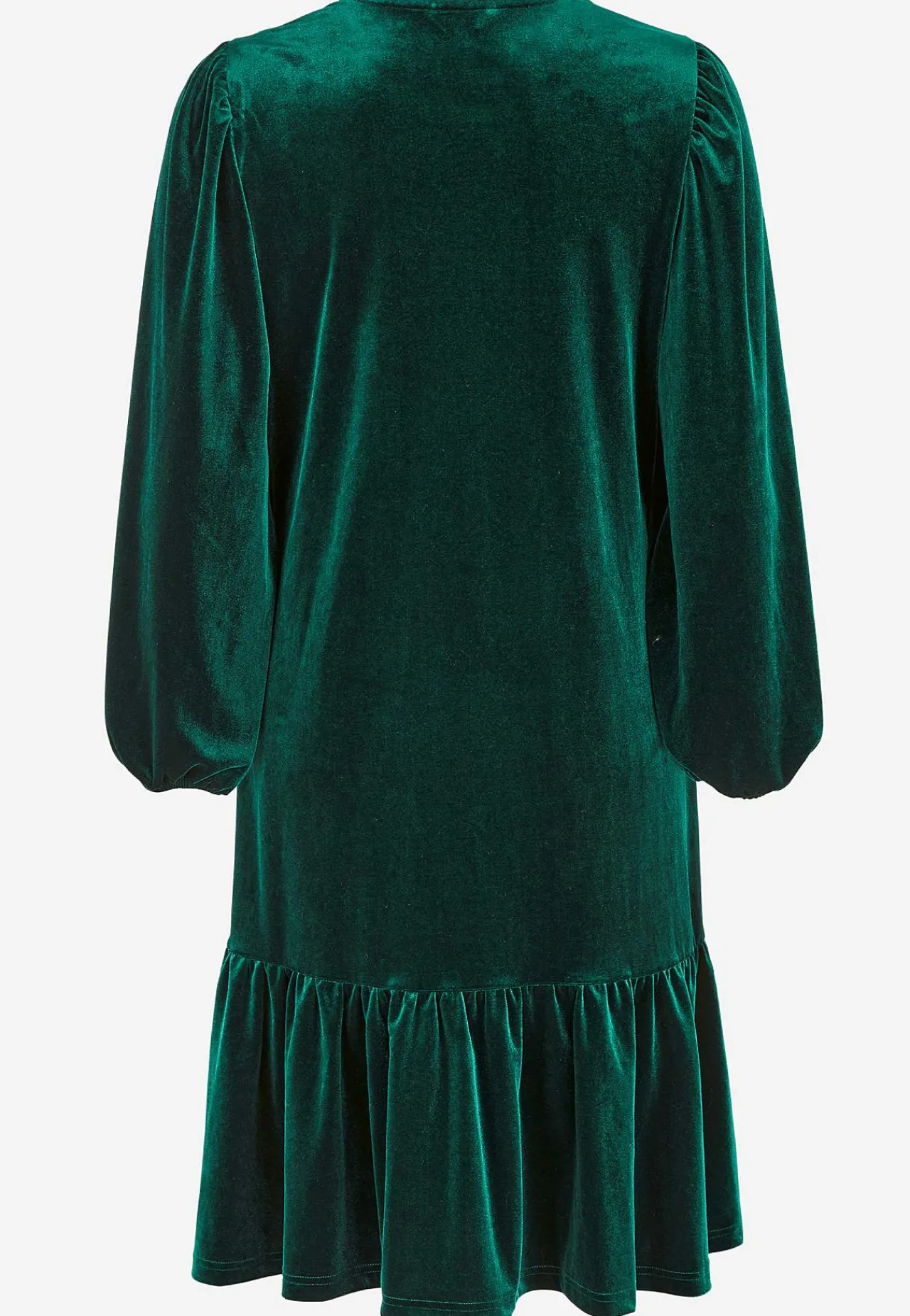 Clearance Klänning i velour med volang Klänningar & Kjolar|Festkläder