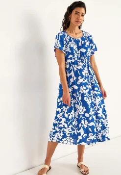 Outlet Klänning i viskoscrêpe Klänningar & Kjolar|Plus Size