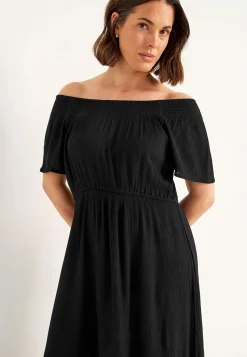 Klänning i viskoscrêpe Klänningar & Kjolar|Plus Size