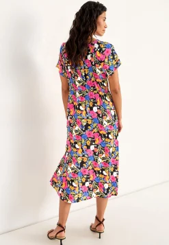 New Klänning i viskoscrêpe Klänningar & Kjolar|Plus Size