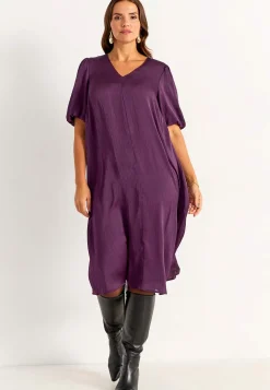 Klänning med puffärm Klänningar & Kjolar|Plus Size