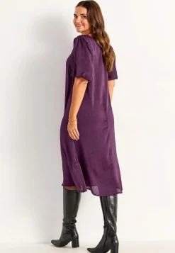 Klänning med puffärm Klänningar & Kjolar|Plus Size