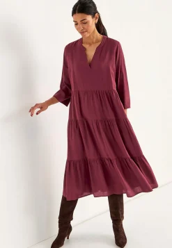 Discount Klänning med volanger Klänningar & Kjolar|Plus Size