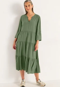 Discount Klänning med volanger Klänningar & Kjolar|Plus Size