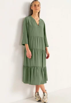 Discount Klänning med volanger Klänningar & Kjolar|Plus Size