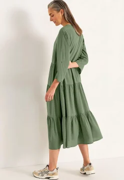 Discount Klänning med volanger Klänningar & Kjolar|Plus Size