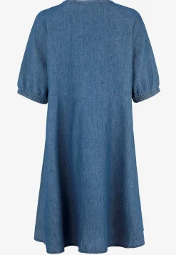 Clearance Kort jeansklänning med puffärmar Klänningar & Kjolar|Jeansplagg