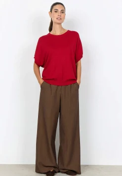Sale Kortärmad finstickad tröja Tröjor & Cardigans|Stickat