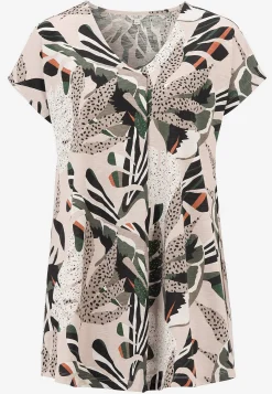 New Kortärmad trikåtunika Tunikor|Plus Size