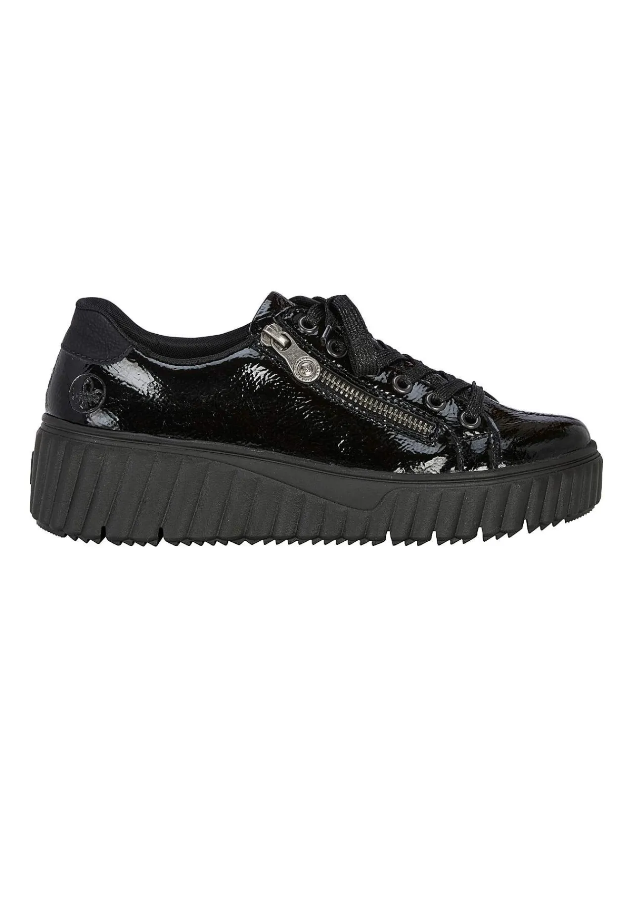 Lackad sneaker i skinn Sneakers|Skinnskor