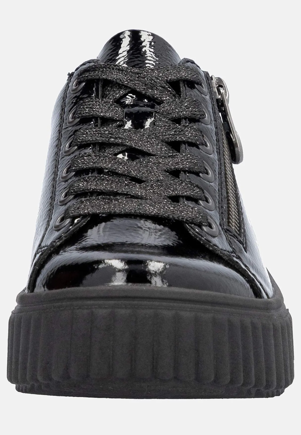 Lackad sneaker i skinn Sneakers|Skinnskor