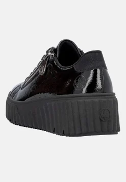 Lackad sneaker i skinn Sneakers|Skinnskor