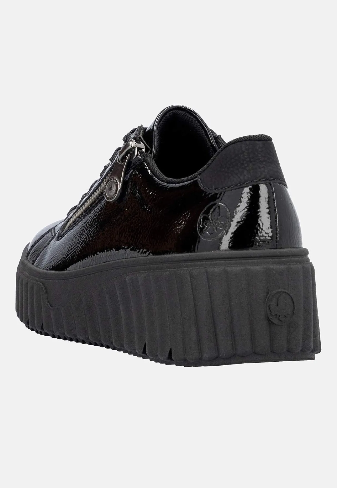 Lackad sneaker i skinn Sneakers|Skinnskor