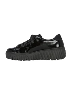 Lackad sneaker i skinn Sneakers|Skinnskor