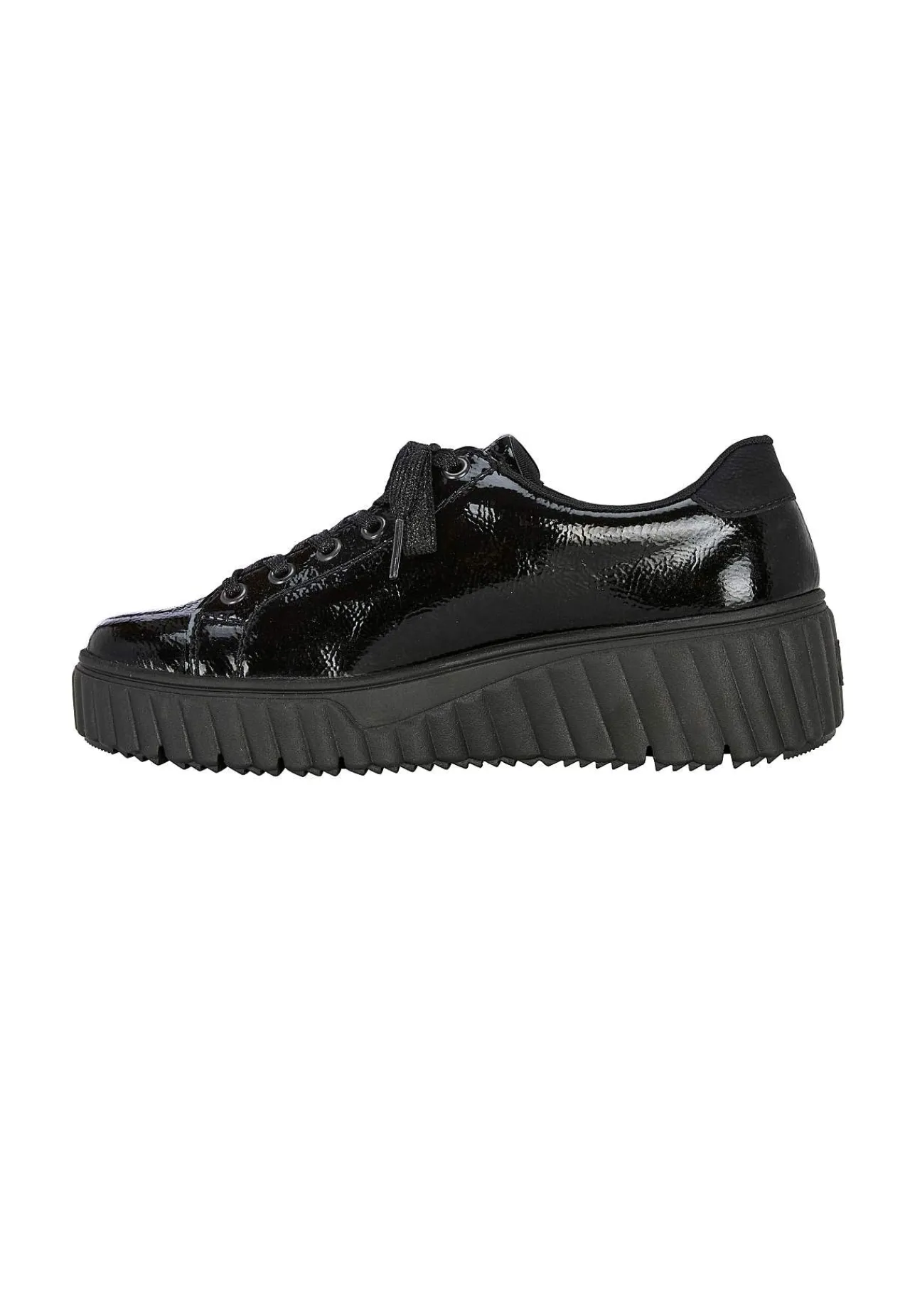 Lackad sneaker i skinn Sneakers|Skinnskor