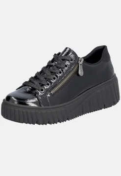 Lackad sneaker i skinn Sneakers|Skinnskor