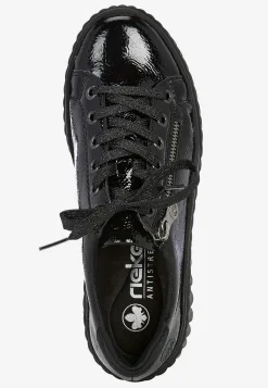 Lackad sneaker i skinn Sneakers|Skinnskor