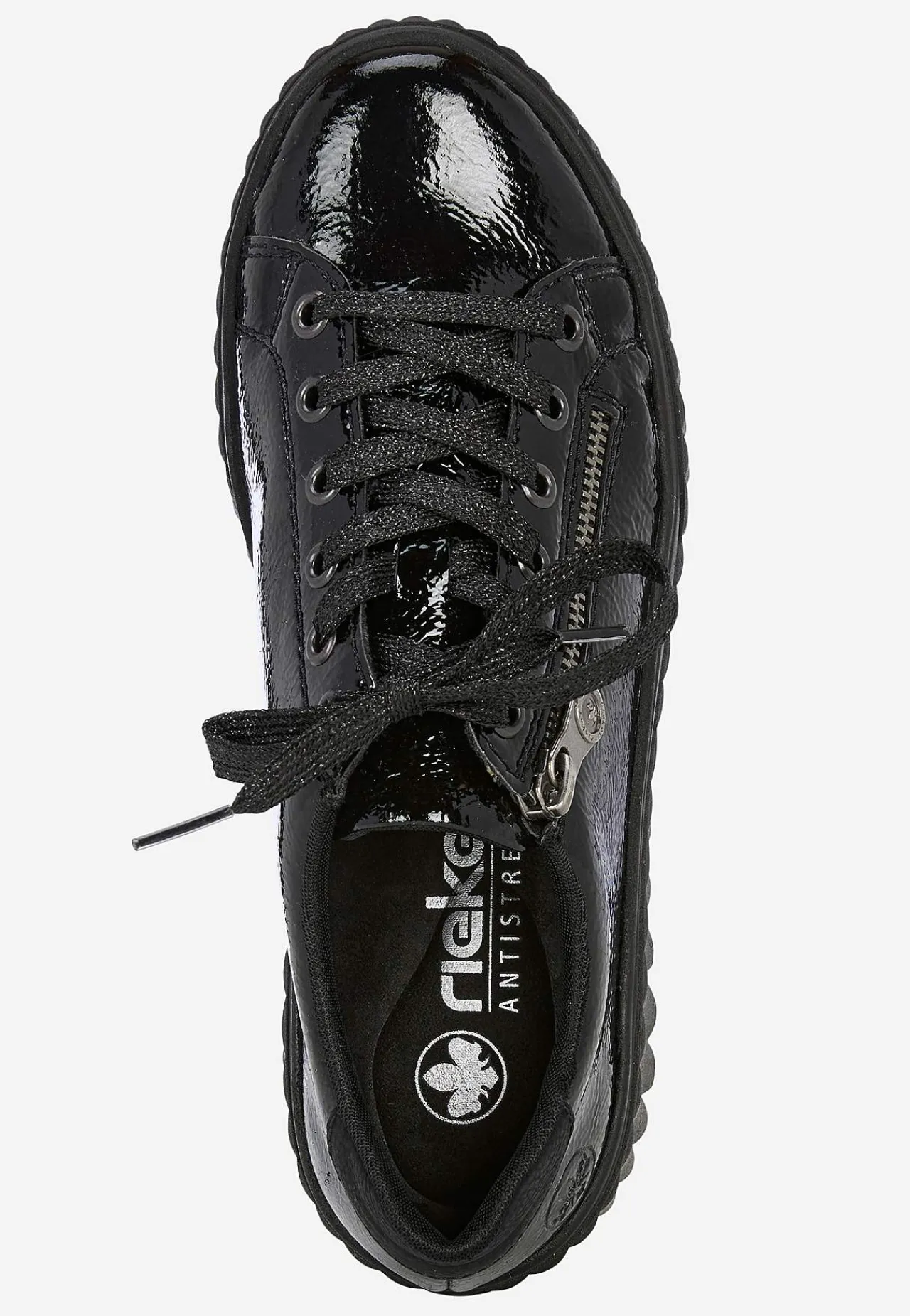 Lackad sneaker i skinn Sneakers|Skinnskor