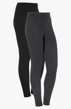 Outlet Leggings i bomull Fia 2-pack Leggings|Basplagg