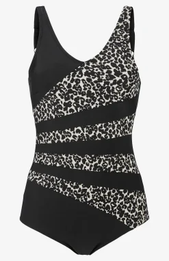 Online Leopardmönstrad baddräkt Badkläder|Plus Size