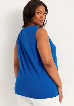 Best Linne med dekorativa stråveck Toppar & T-Shirts|Plus Size
