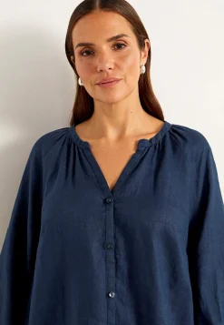 Hot Linneblus Premium Skjortor & Blusar|Matchande Set