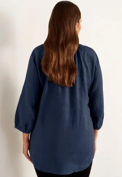 Hot Linneblus Premium Skjortor & Blusar|Matchande Set