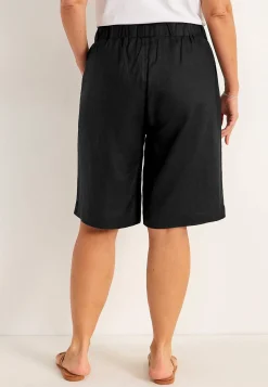 Best Linneshorts Premium med resår i midjan Byxor|Premium