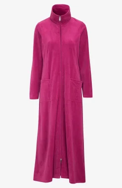Discount Lång morgonrock i velour Wilma Plus Size|Sov- & Myskläder